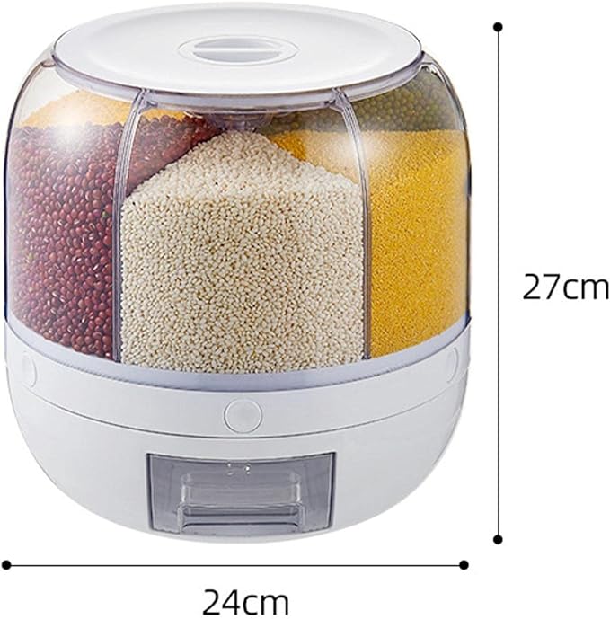 Rotating Grain & Food Storage Dispenser