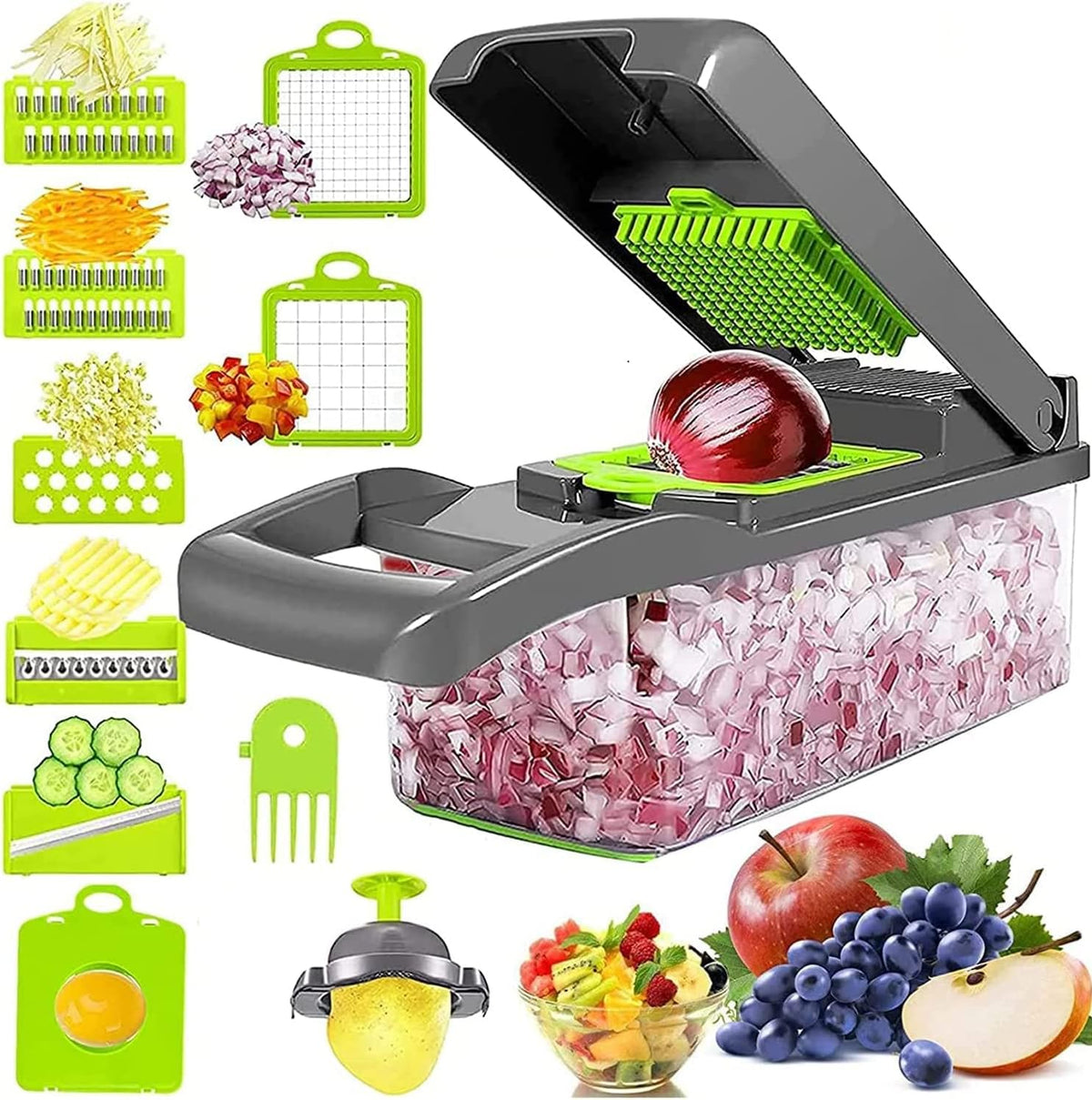 Premium Vegetable Cutter, Chopper &amp; Slicer – Multi-Function Kitchen Tool