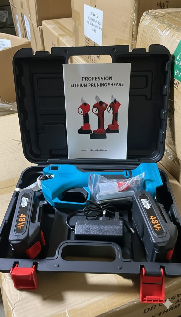 Lithium Cordless Electric Scissors – High-Performance Rechargeable Cutting Tool 48V 2 Battery's.